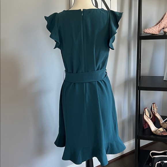 LOFT Flutter Sleeve Tie Waist Dress - Picture 6 of 11